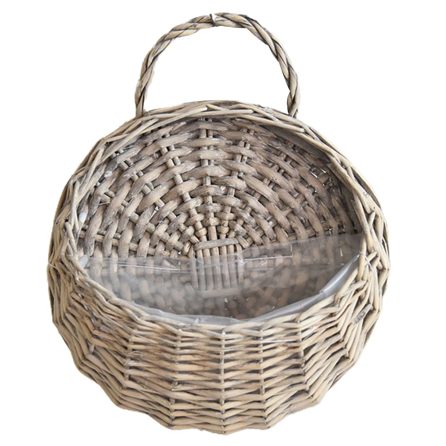 Flower Planter Wall Hanging Wicker Rattam Basket Garden Vine Pot Plants Holder Handmade Woven Hanging Basket Pot De Fleur DéCo