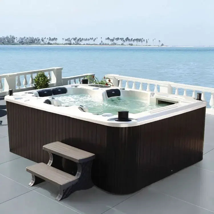 3 Person Balboa Hot Tub Massage LED Lights and 37 Jets