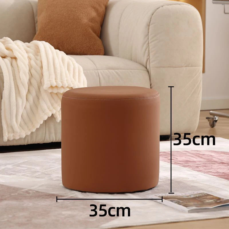 Wooden Ottomans Living Room  Vanity Stool Modern Low Step Stools