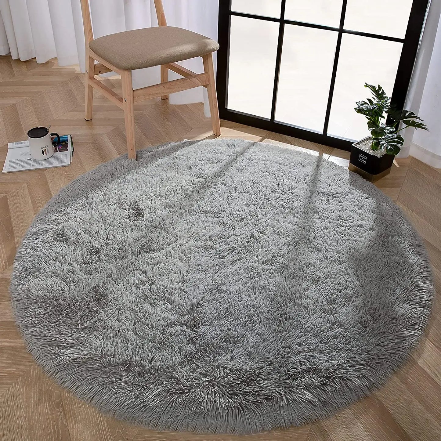 Carpet Round Thick Carpet Fluffy, Soft Rug Long Plush