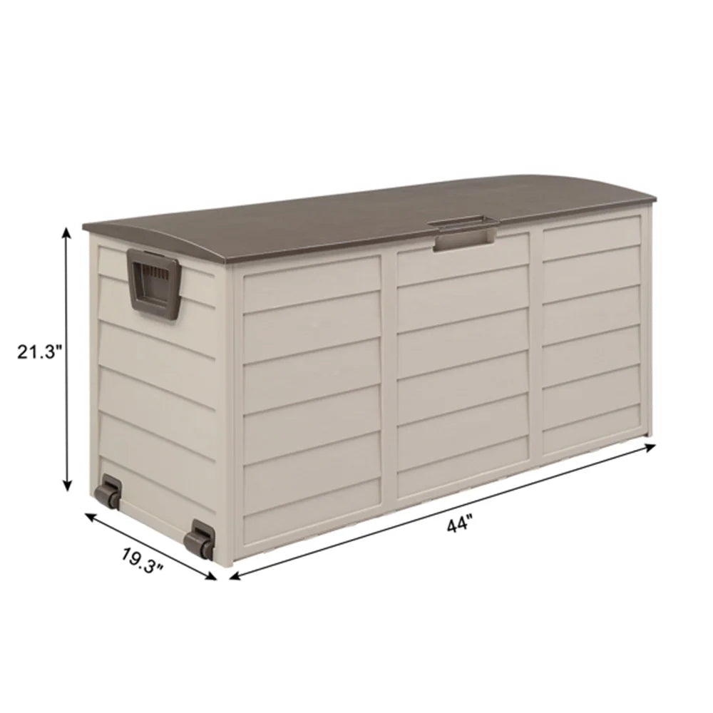 75gal 260L Outdoor Garden Plastic Storage Deck Box