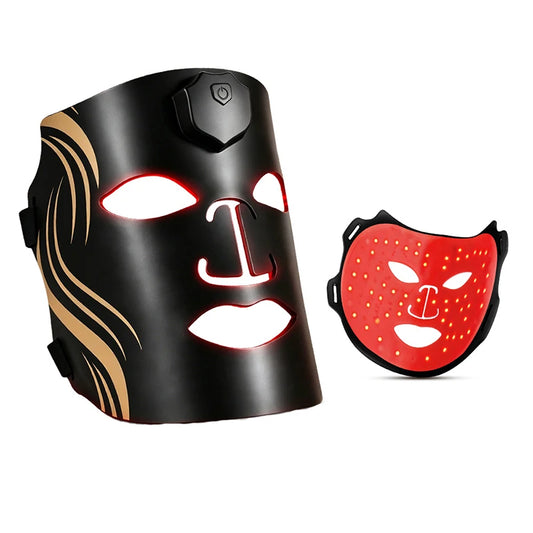 USB Rechargeable 7 Colors LED Face Mask Silicone Red Light Therapy