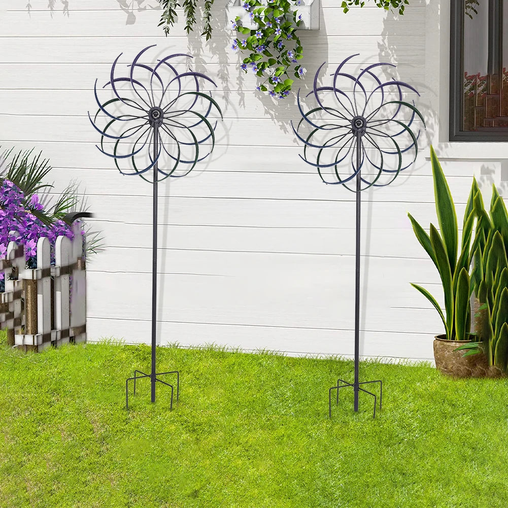 Windmill Double-Layer Wear-Resist Metal Wind Catcher