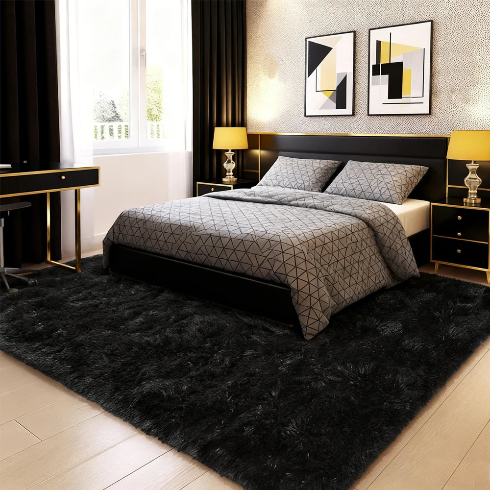 Area Rugs 10x12 Fluffy Fuzzy Furry Rug Faux Sheepskin