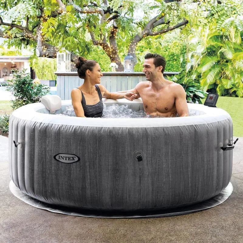 Portable Inflatable Bubble Hot Tub w/ 2 Medium and 2 Tall  Benchs