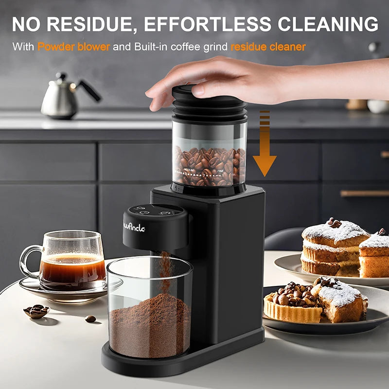 Automatic Conical Burr Coffee Grinder with 25 Precise Grind Settings 2-12 Cups