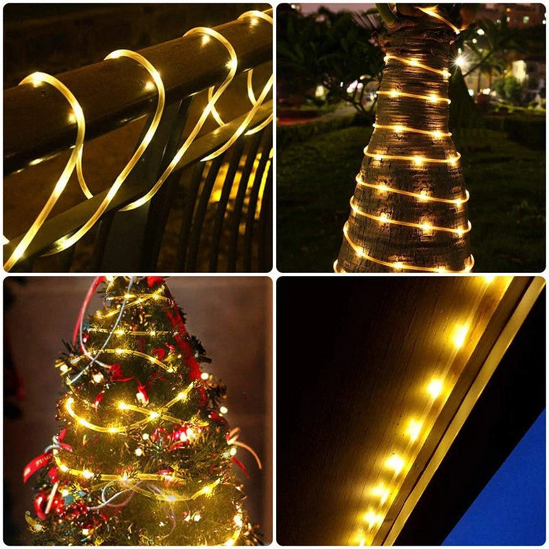 Solar Rope Lights Solar LED Light  Deck Outdoor Solar String