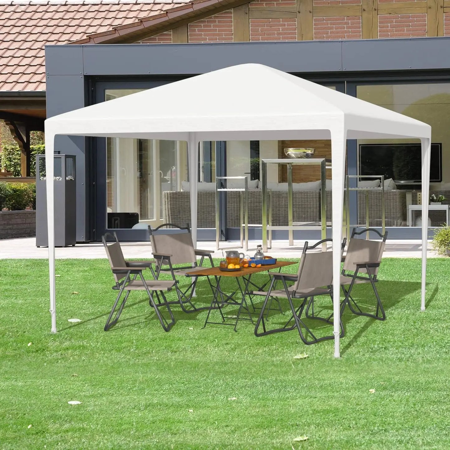 10x10 Gazebo Waterproof Outdoor Canopy Patio Tent