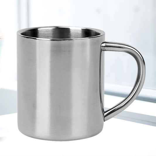 1-5PCS Stainless Steel Mug Cups 220ml Coffee Wine Beer