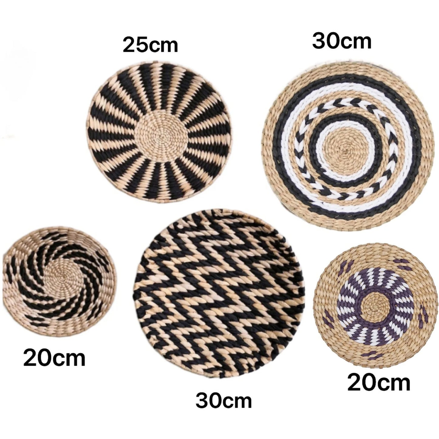 Boho Straw Wall Decor Grass Weaving Woven Tassel Wall Hanging