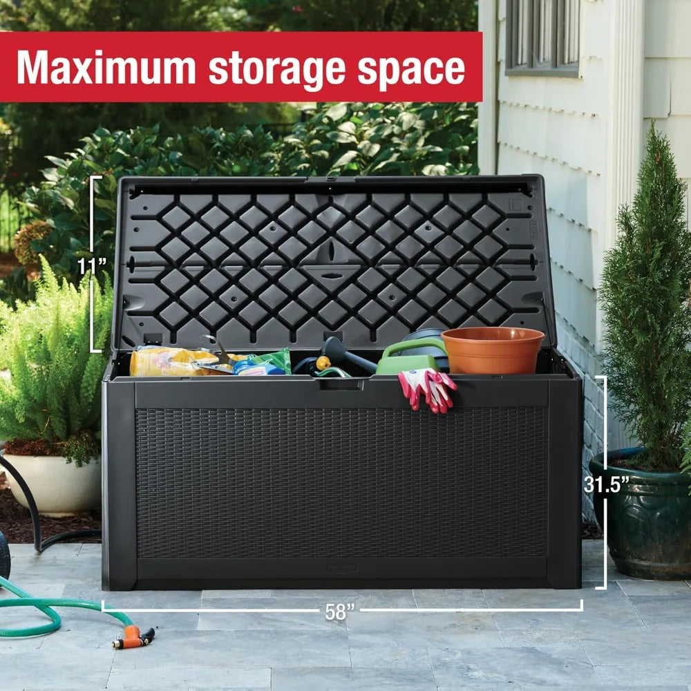 large capacity weatherproof outdoor storage box