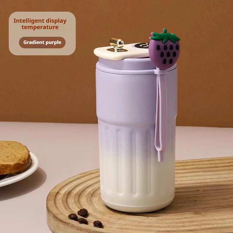 LED Temp Display Coffee Cup Stainless Steel Thermo Bottle