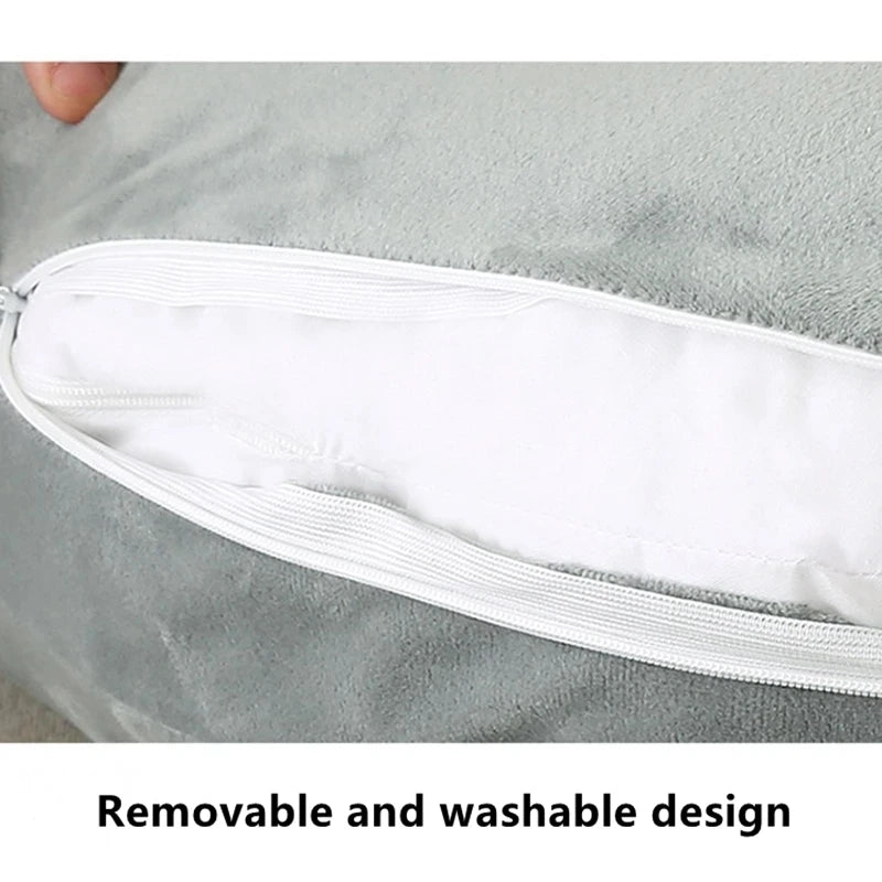 60x58cm Ergonomic Moon Pillow U-Shaped Lap Pillow Reading Gaming