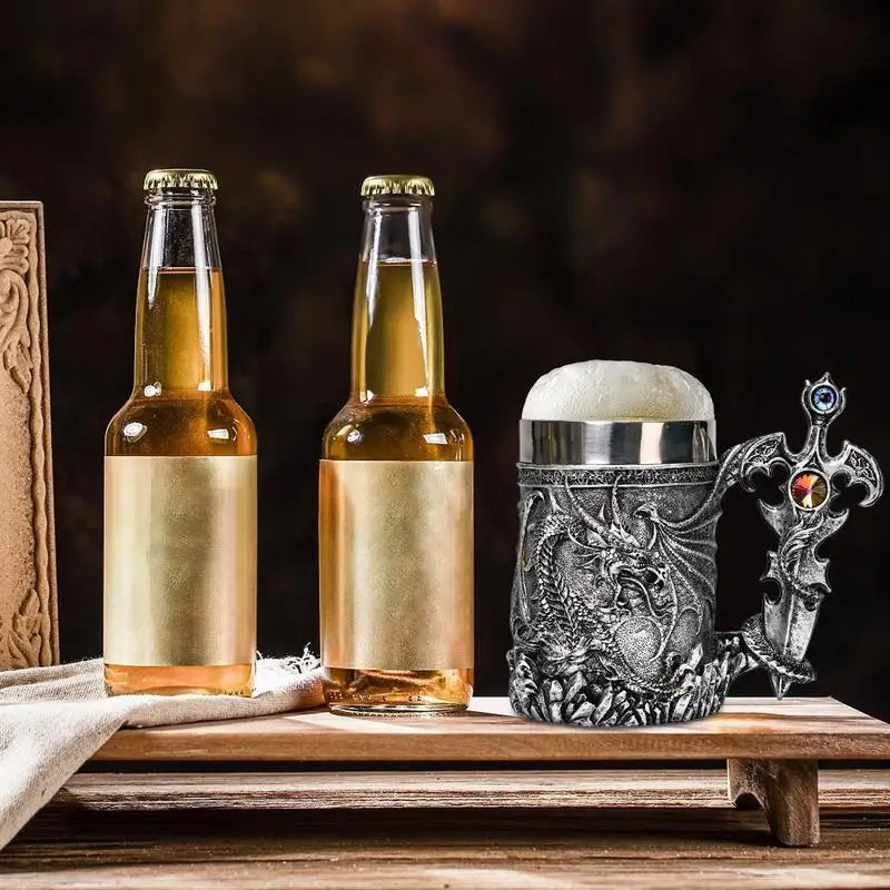 Medieval Dragon Beer Mug 600ml