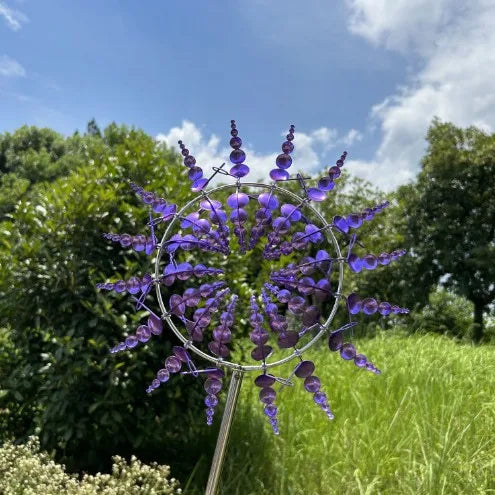 Unique Wind Collector Magical Kinetic Energy Metal Windmill Rotator