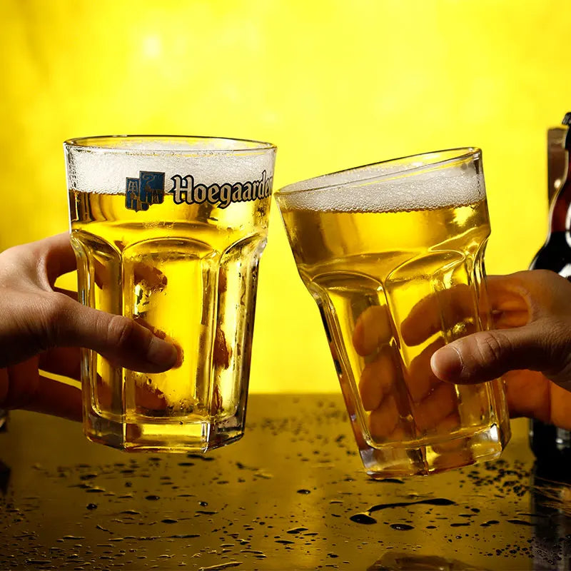 3L White Craft Beer Glass Heat Resistant Large Hexagonal Pint Glass