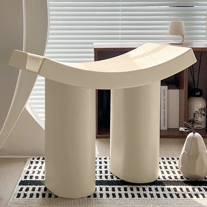 Plastic Nordic Stools  Pouf