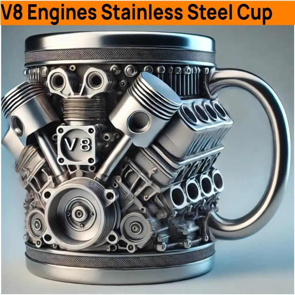 New engine cup, mug, stainless steel liner, coffee cup