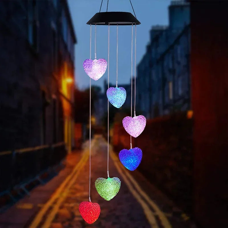 Solar Wind Chime Lamp LED Pendant Lamp Color Change