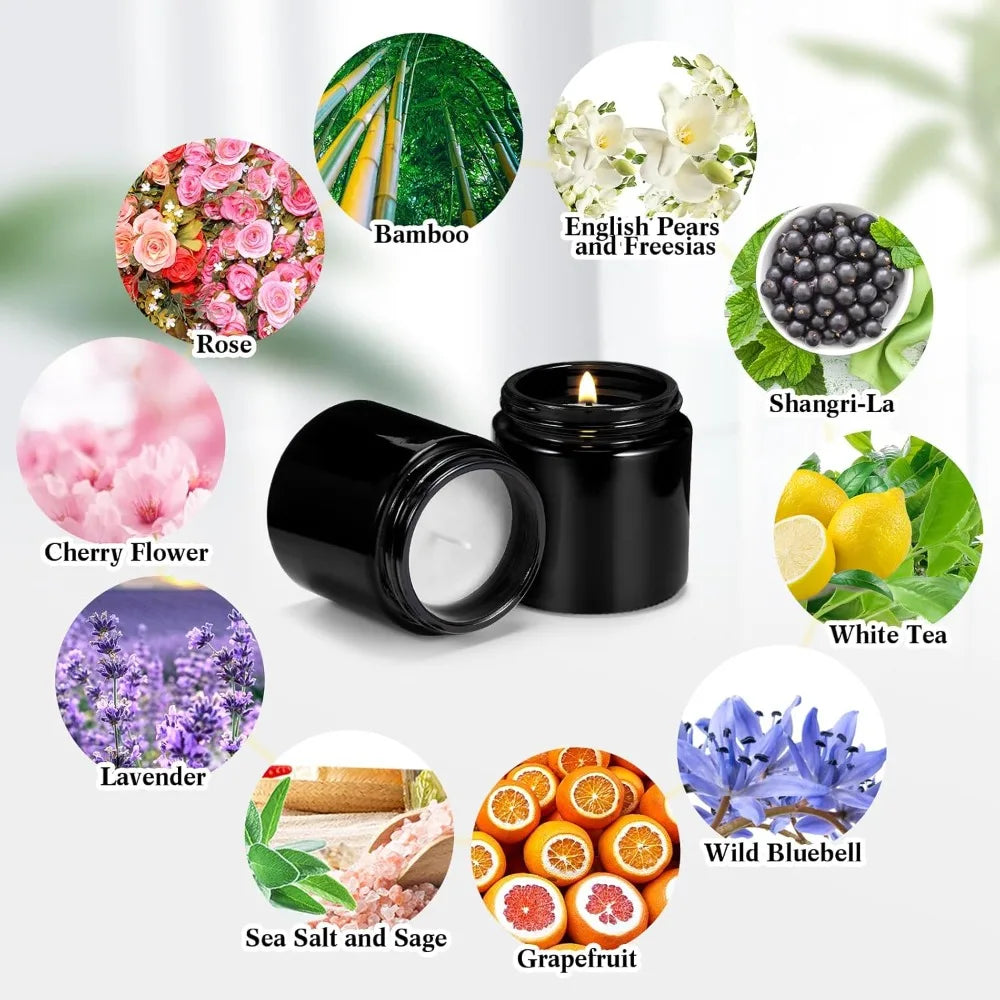 50 Pcs Mini Mason Jar Candles 3.5oz Scented Small Jars Candles i