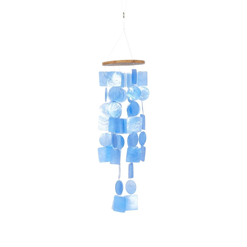 Enchanting 26 Inch Capiz Shell Waterfall Wind Chime