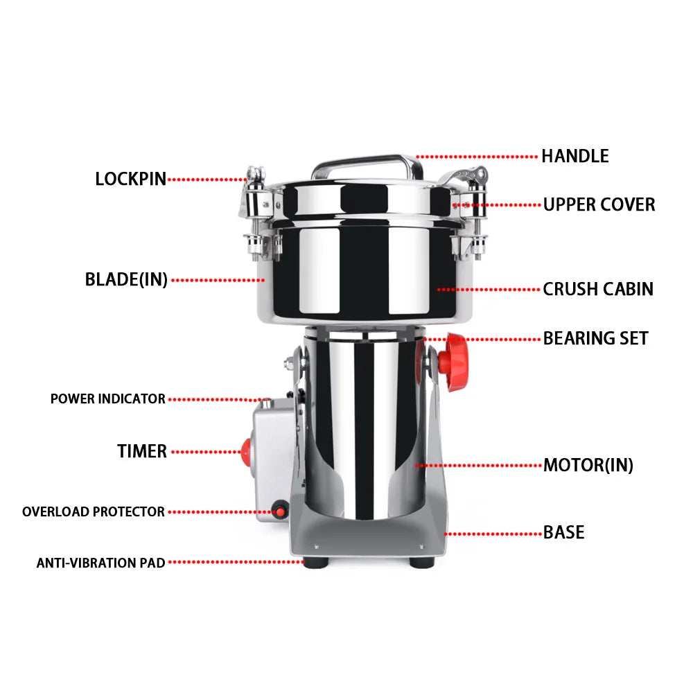 700g Herb Grain Grinder Electric Mill