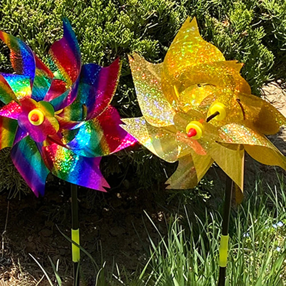 Reflective Pinwheels Wind Spinners