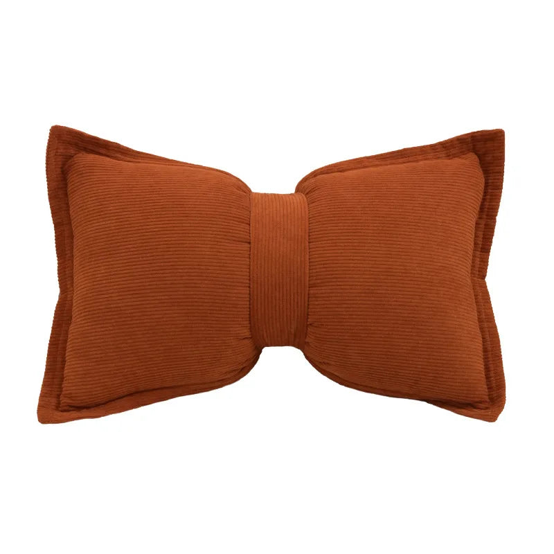 Cute Bow Pillow Soft Plush Cushion Cover