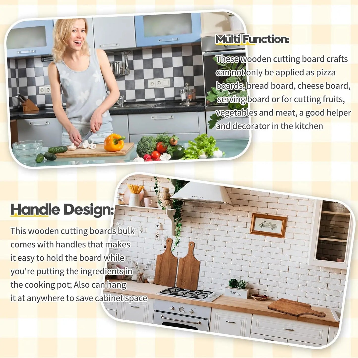 12 Pcs Bulk Wood Cutting Board, 11" x 5" Acacia Charcuterie Trays