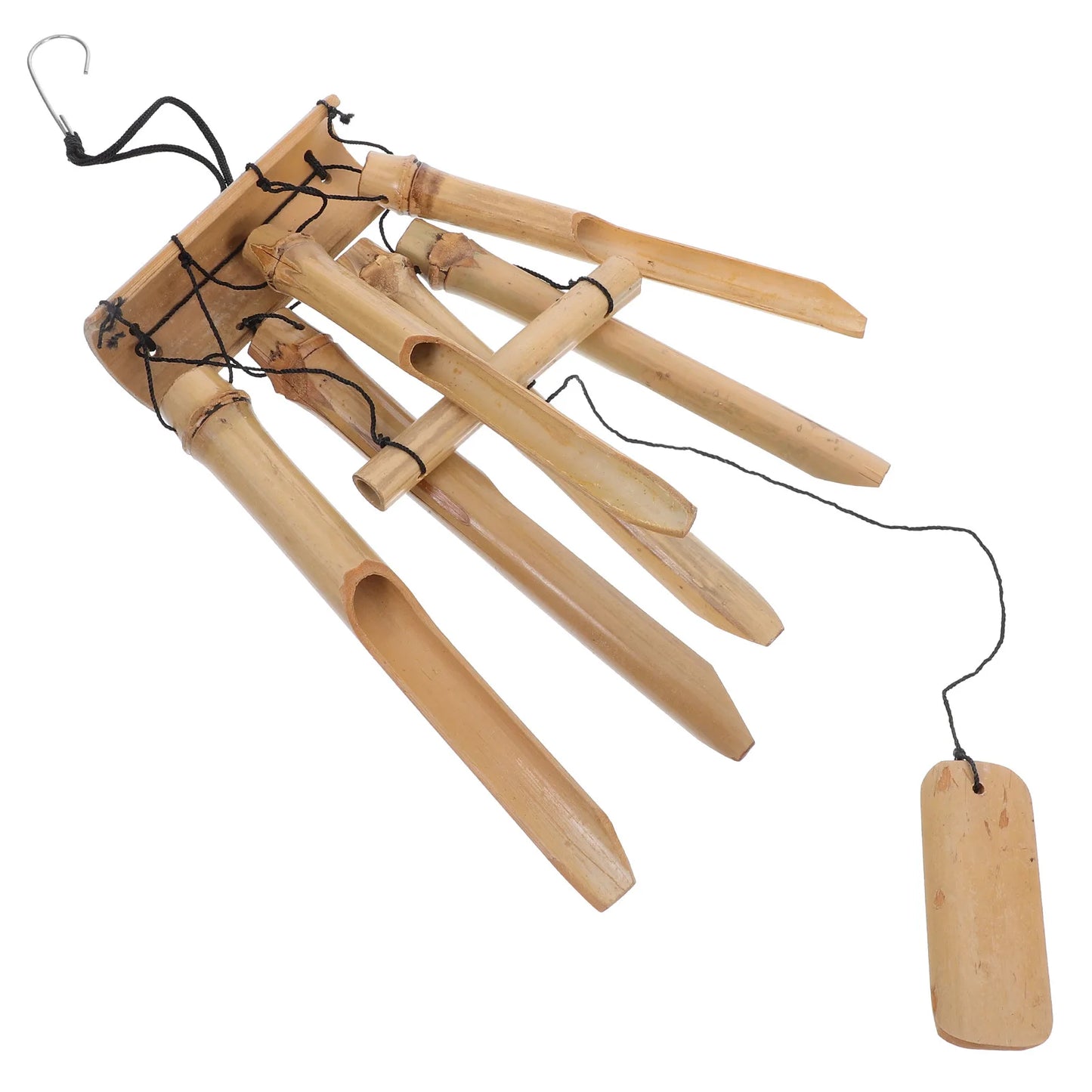 Handmade Large Bamboo Wind Chimes Wooden Deep Tone
