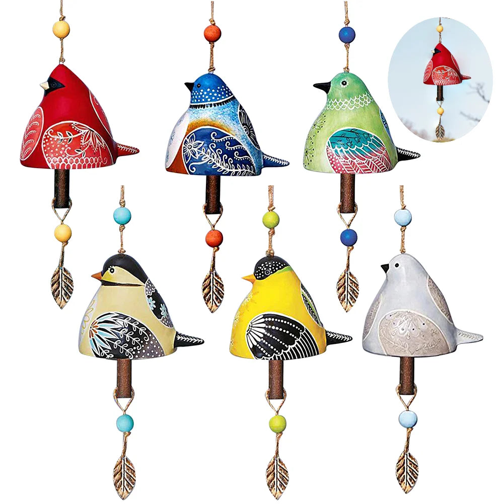 Cute Bird Bell Chimes Bird Bell Wind Chimes