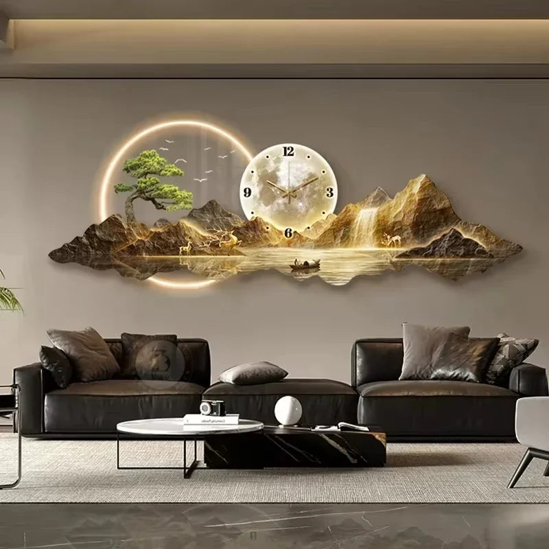Luxury Wall Clocks  Led Aesthetic