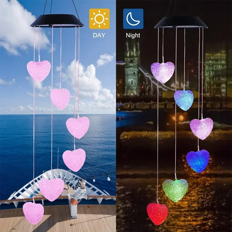 Solar Wind Chime Lamp LED Pendant Lamp Color Change
