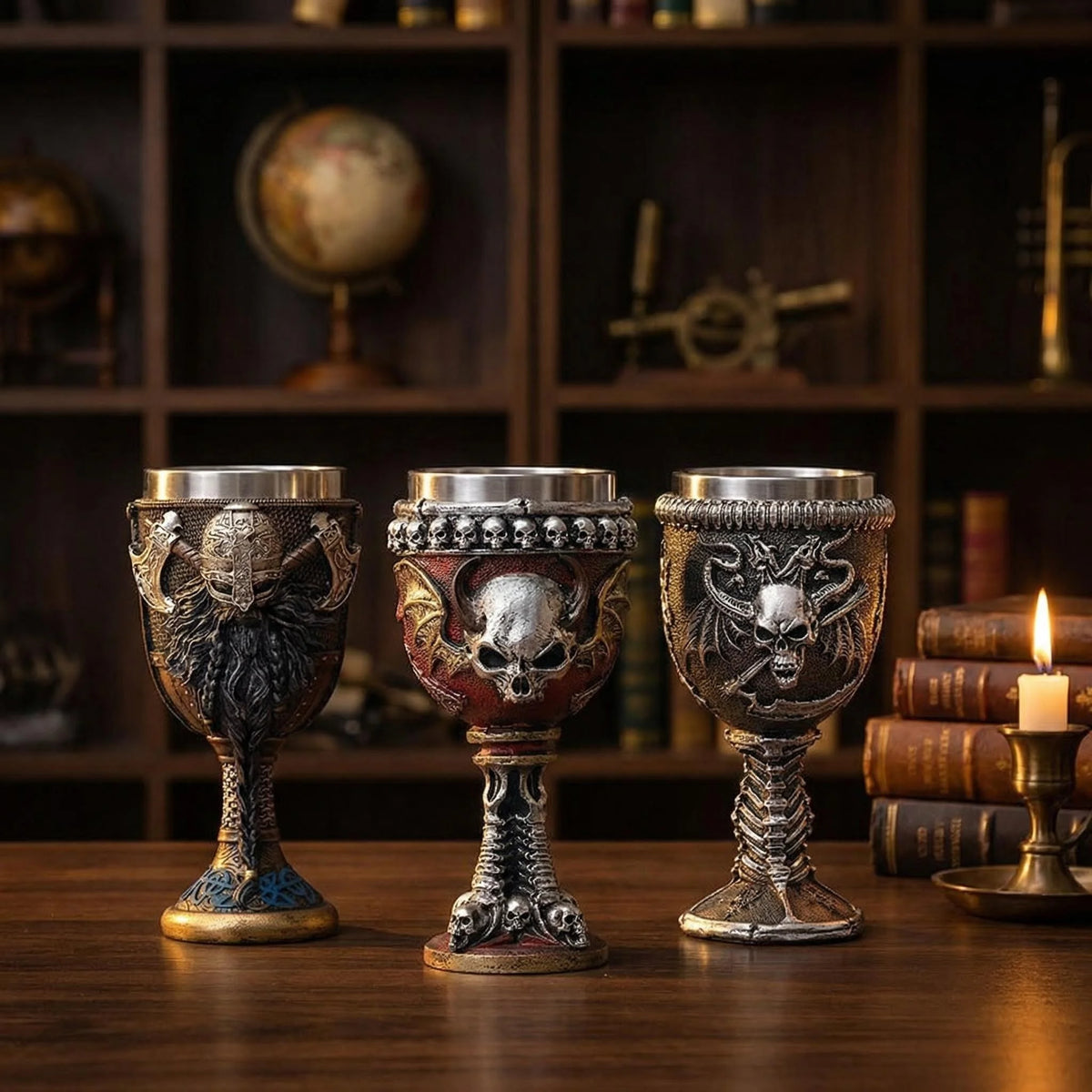 54 Styles Viking Pirate Series: Stainless Steel  Champagne Glass