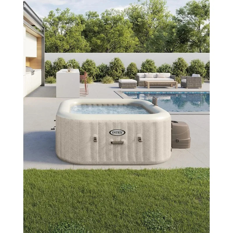 Outdoor Inflatable Portable Hot Tub,  Spa Cover