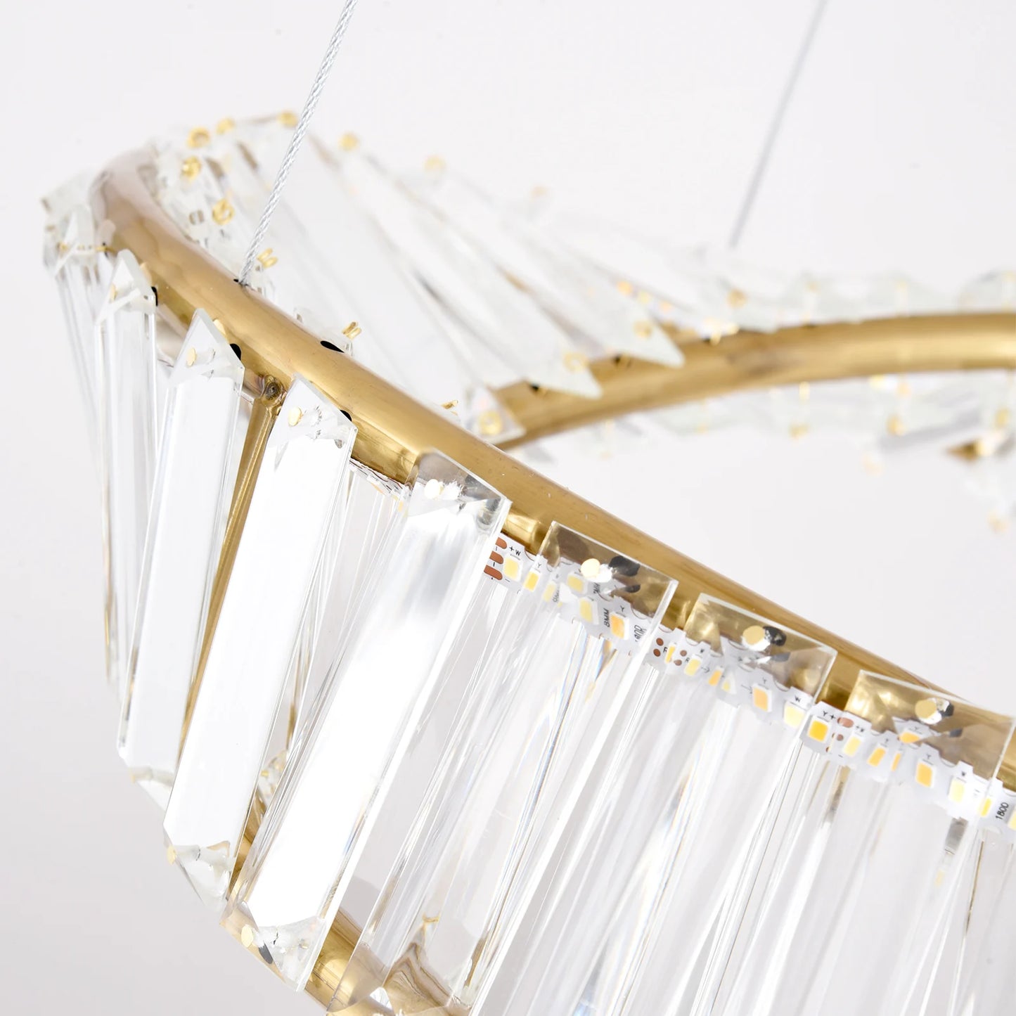 Led Luxury Ring Pendant Lights For Living Dining Room