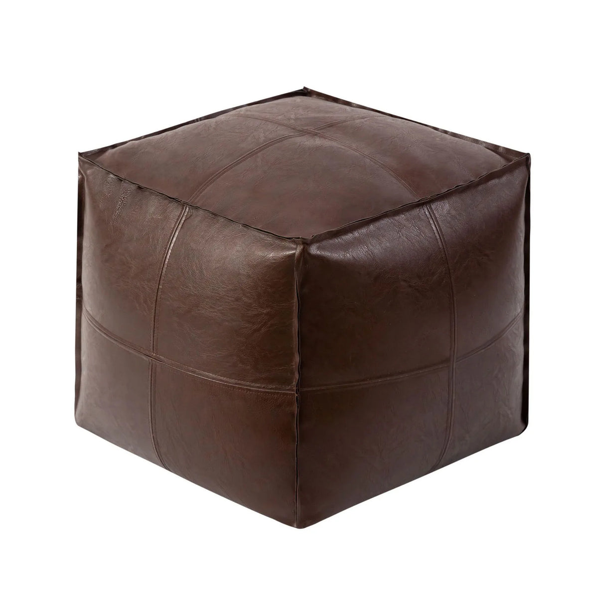 Footrest  Stool Waterproof Leather Ottoman Large Capacity