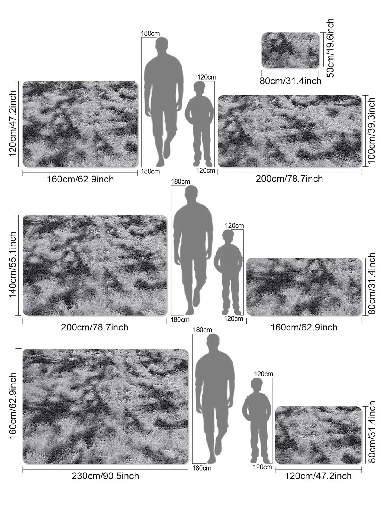 Plush Carpet For Living Room Sofa Floor Cushions  Modern Soft Fluffy