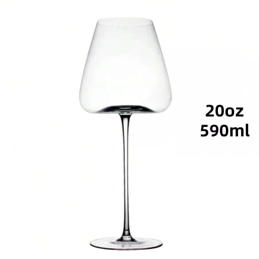 Transparent lead-free crystal wine glass set,