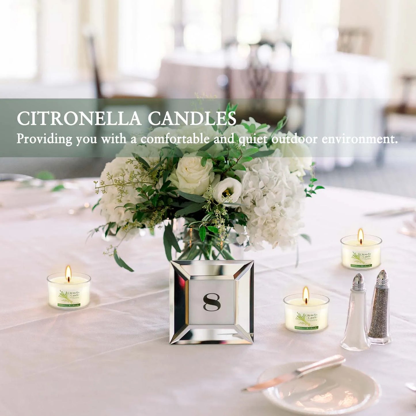 40-piece scented candles, with a fresh citronella fragrance-1.2 ounces in size,
