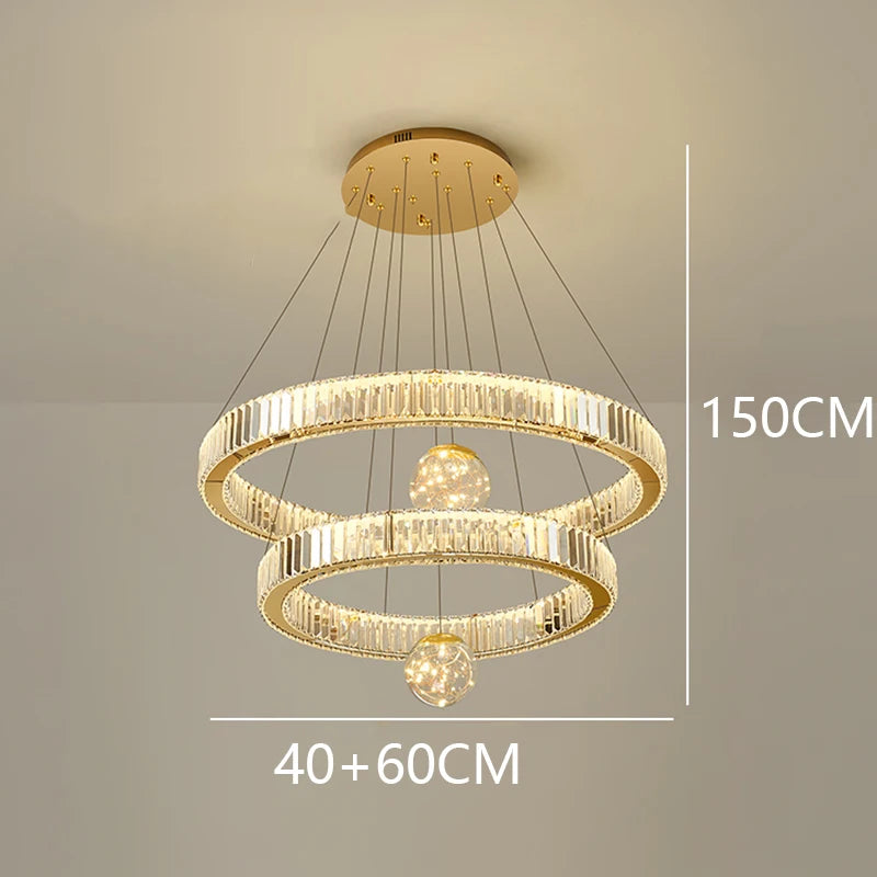 Modern home decoration crystal chandelier, stair Pendant lamp, living room Pendant lights, interior lighting