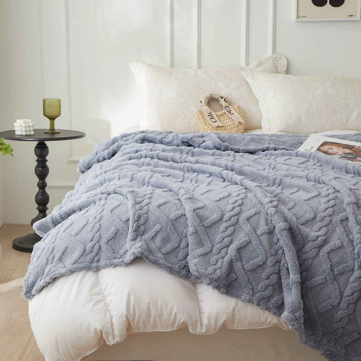 Fleece Throw Blanket King SIZE- Large 80x90 Inches Soft 3D