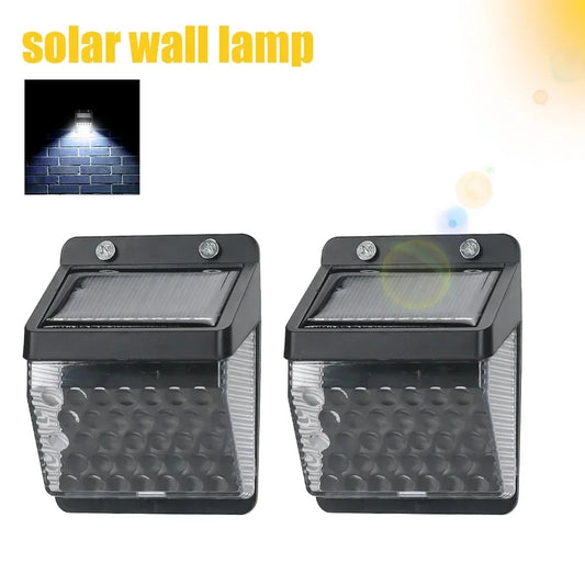 Solar Outdoor LED Wall Light Waterproof Steps Garden Wall Light