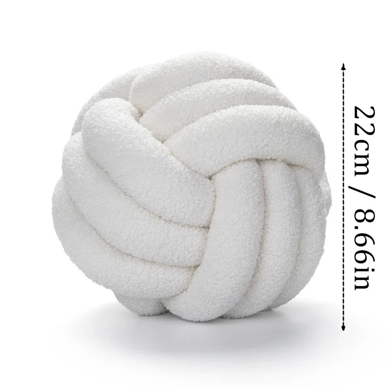 Knot Ball Round Throw Pillows