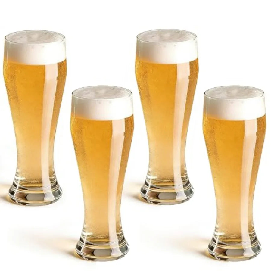 Beer Glasses 18 oz Pilsner Beer Pint Glasses Set of 4