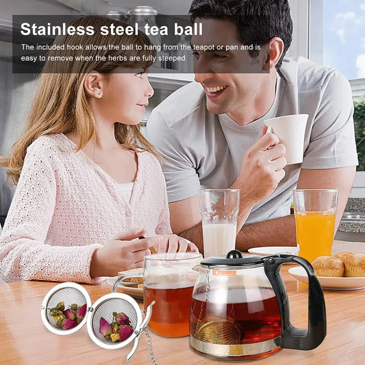Tea Balls Filters Long-Handle Tea Infuser Strainer Steeper
