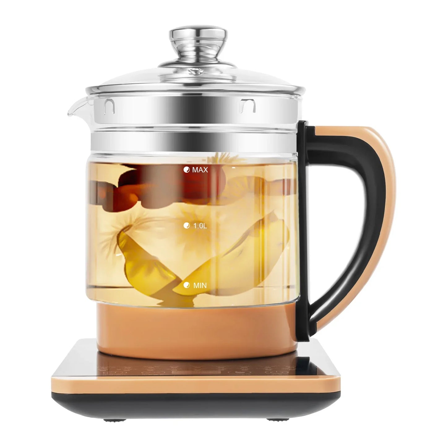 800W 1.8L Multifunctional Electric Glass Kettle