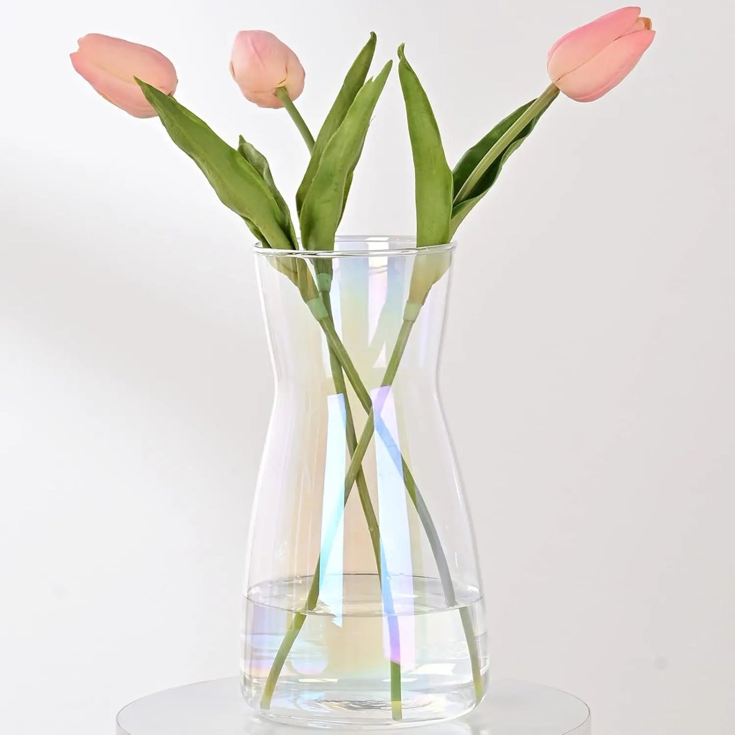 8" Iridescent Glass Vase for Centerpiece