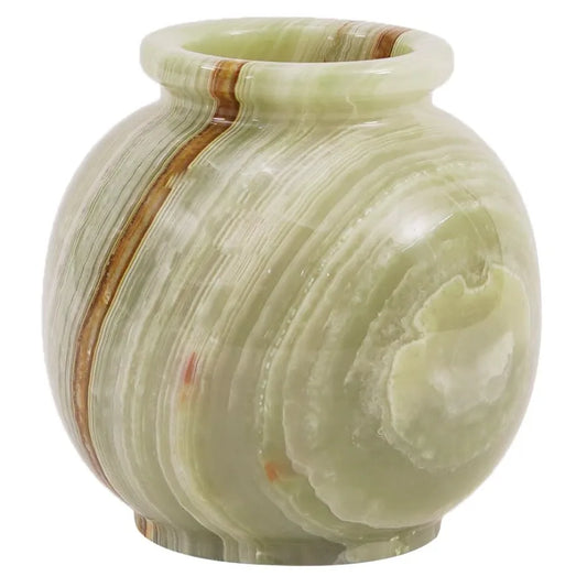 Marble Flower Vase 5 Inch Handmade Onyx Small Decorative Vase
