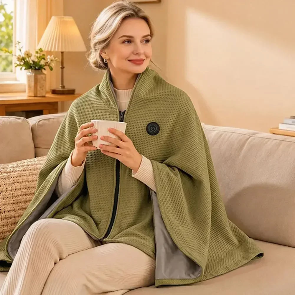 Heated Shawl Lightweight Wearable Blanket
